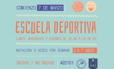 Continúa abierta la inscripción para la Escuela Deportiva del Campana Boat Club