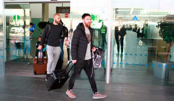 Messi, Mascherano y Enzo Pérez llegaron en silencio