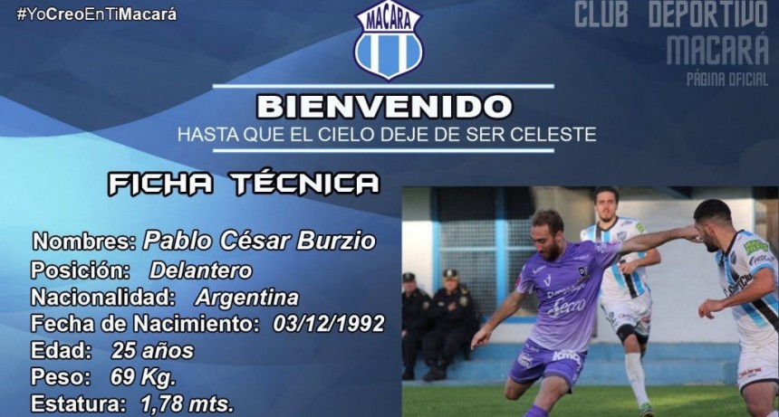 Pablo Burzio se suma a Macara de Ecuador