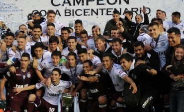 Lanús le ganó a Racing Club por 1 a 0 y se coronó campeón de la Copa del Bicentenario