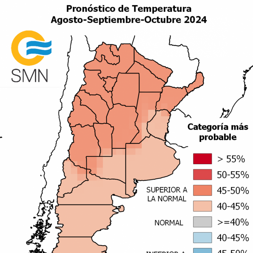 Invierno-Primavera 2024: según la última actualización del SMN habrá condiciones más cálidas y pocas lluvias