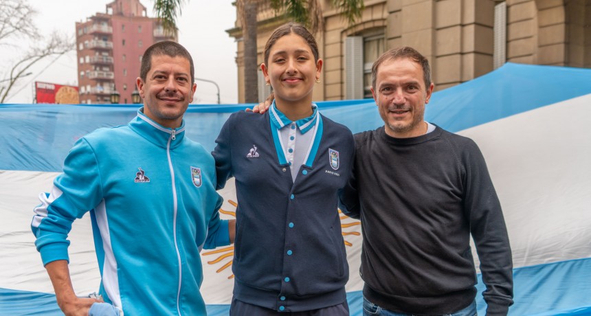 Campana recibió con orgullo y admiración a Agostina Hein