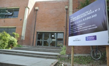 Se iniciaron importantes mejoras edilicias en la Escuela Media N°2