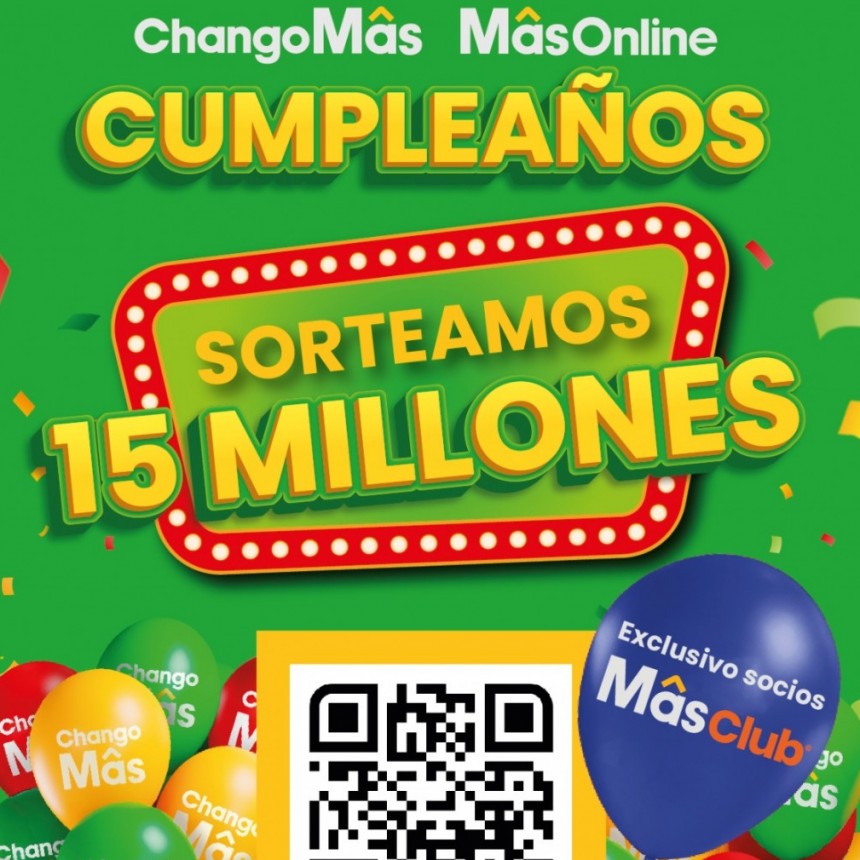 ChangoMâs esta de Cumpleaños y sortea más de $15 millones en ordenes de compra