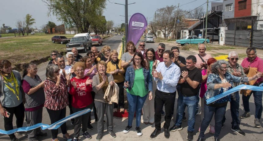 Junto a vecinos de Dallera, Abella inauguró el nuevo boulevard José Ingenieros