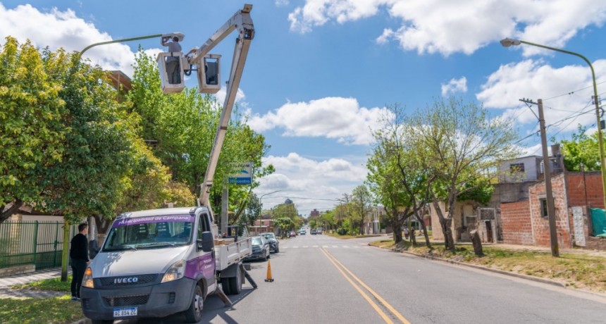 Plan Municipal de Reconversión a LED: ahora avanza por el boulevard Dellepiane   