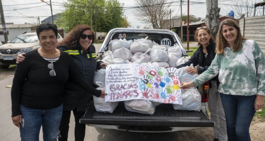 Se entregaron los 10 mil kilos de alimentos no perecederos recolectados durante la 10K Tenaris