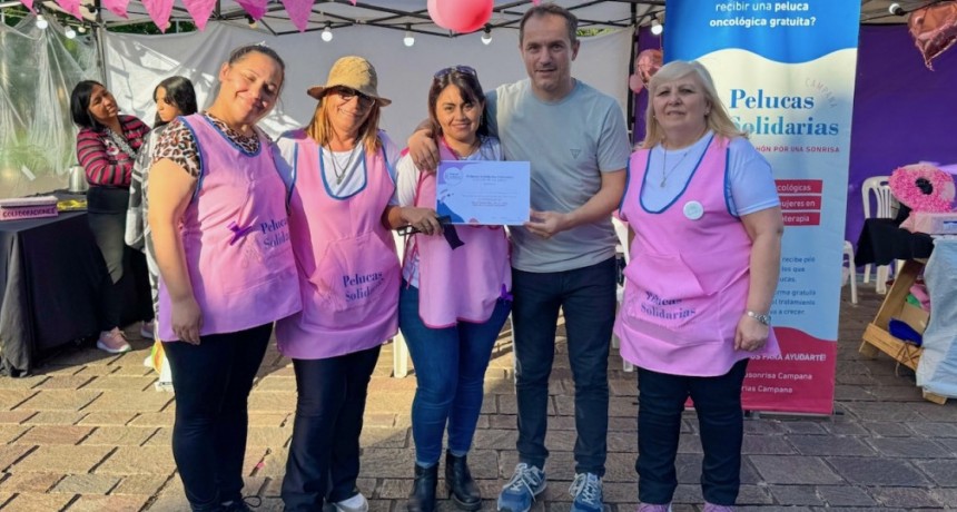 El Intendente acompañó una jornada de concientización sobre el cáncer de mama