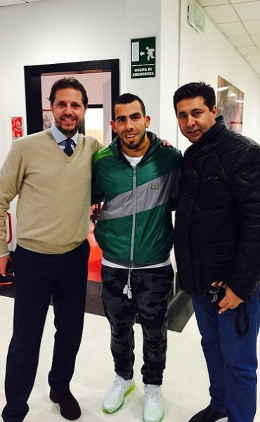Angelici cenó con Tevez y se reunió con el presidente de la Juventus