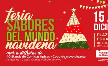 Con una versión “navideña”, la Feria Sabores del Mundo regresa a la ciudad