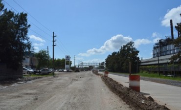 Articulaci&oacute;n Municipio-Naci&oacute;n: Avanzan las obras de pavimentaci&oacute;n de la Av. Larrabure