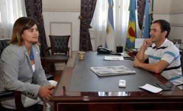 El intendente Abella se reuni&oacute; con la Gerente del Banco Naci&oacute;n
