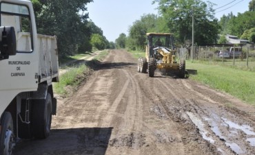 Se realizan importantes tareas de mantenimiento en el barrio Santa Br&iacute;gida