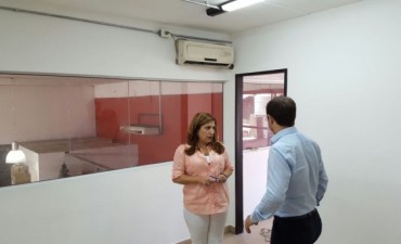 El Intendente visitó el lugar donde funcionará el Centro de Impresiones de Licencia de Conducir