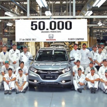 HONDA MOTOR DE ARGENTINA ALCANZA LAS 50.000 UNIDADES DE AUTOM&Oacute;VILES PRODUCIDAS EN ARGENTINA