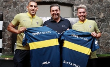 Julio Buffarini y Ram&oacute;n &Aacute;bila fueron presentados en Boca Juniors