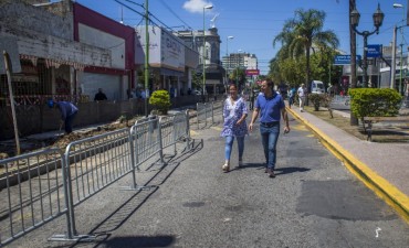 El Municipio puso en marcha la obra de embellecimiento de la avenida Rocca