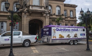 El quir&oacute;fano m&oacute;vil estar&aacute; la pr&oacute;xima semana en la plaza Eduardo Costa   