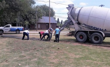 Avanza la construcci&oacute;n de la nueva plaza de Las Campanas   