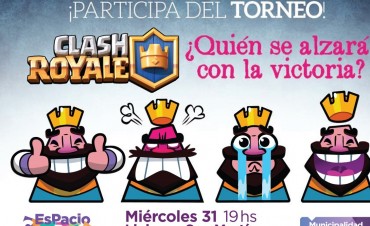 Se viene un nuevo torneo de Clash Royale en Espacio Campana Joven