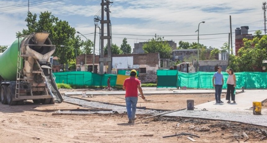 Avanza la construcci&oacute;n de la Plaza de Las Carretas