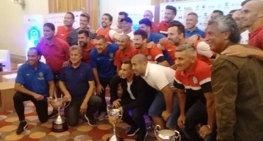 Las grandes glorias del fútbol argentino llegaron a Mar del Plata