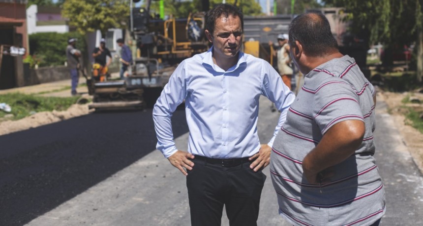 Las Acacias: se complet&oacute; el asfalto en la calle Estanislao del Campo