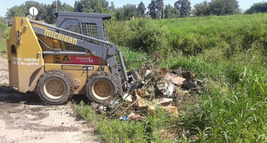 El Municipio volvi&oacute; a limpiar el ingreso al barrio San Felipe