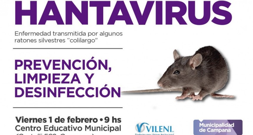 El Municipio realizará una charla informativa sobre Hantavirus