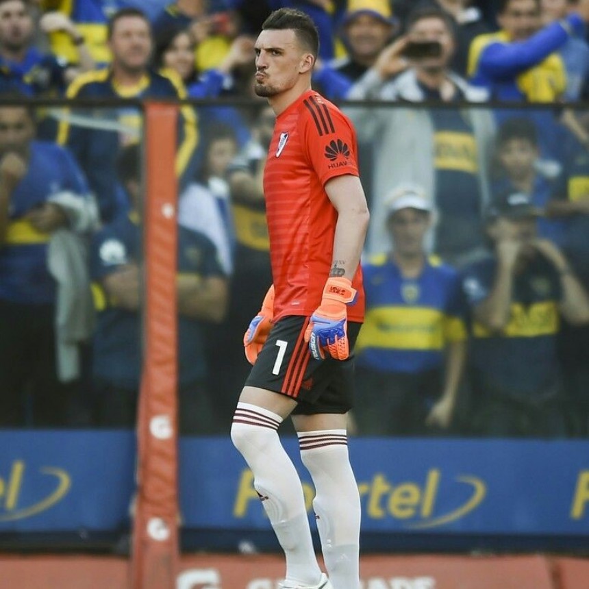 Franco Armani: Sabemos que est&aacute; la posibilidad de ganar la Superliga, que depende de nosotros