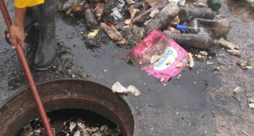 El Municipio trabaj&oacute; en la limpieza de la ciudad durante la tormenta