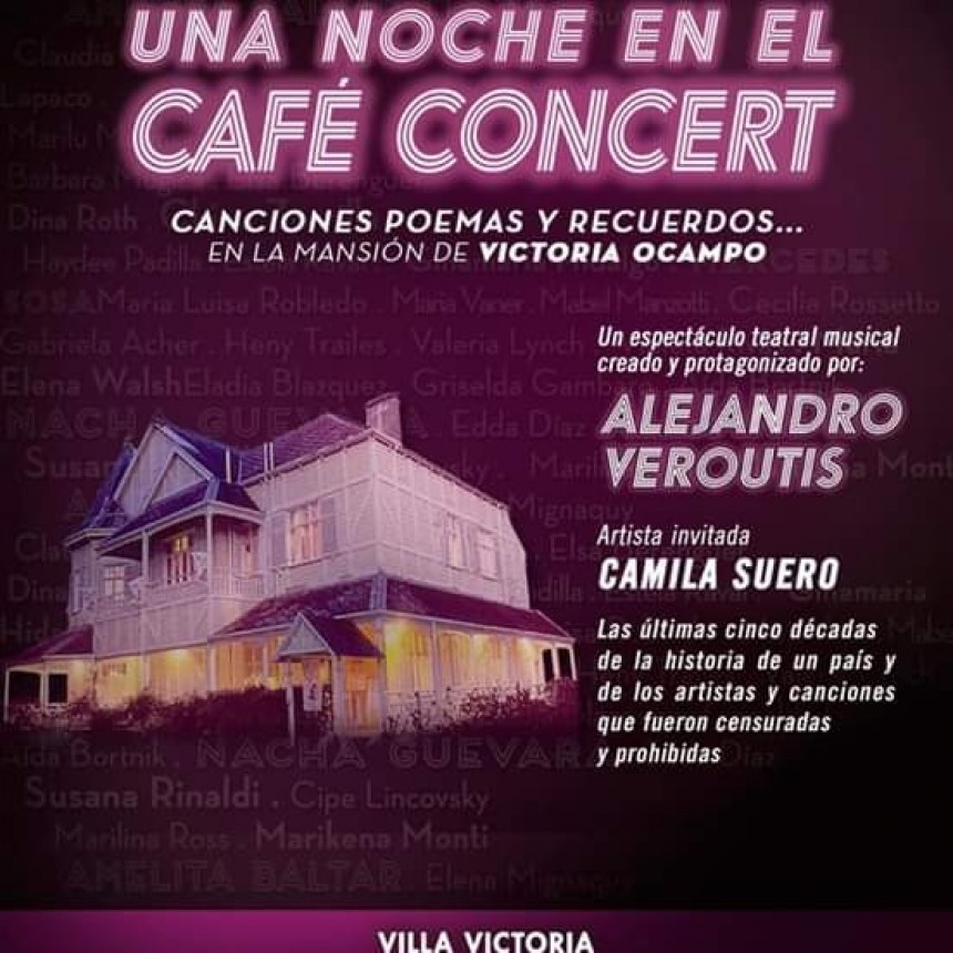 Alejandro Veroutis y su espect&aacute;culo &ldquo;Una noche en el caf&eacute; concert&rdquo; ternado para los Estrella de Mar
