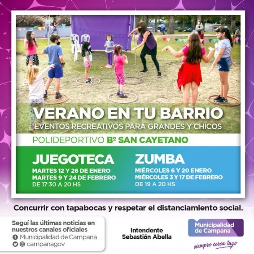 El Municipio lanza el programa “Verano en tu barrio”