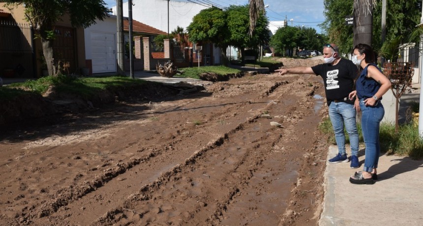 Casaretto destacó que el barrio Malvinas dejará de tener calles de tierra