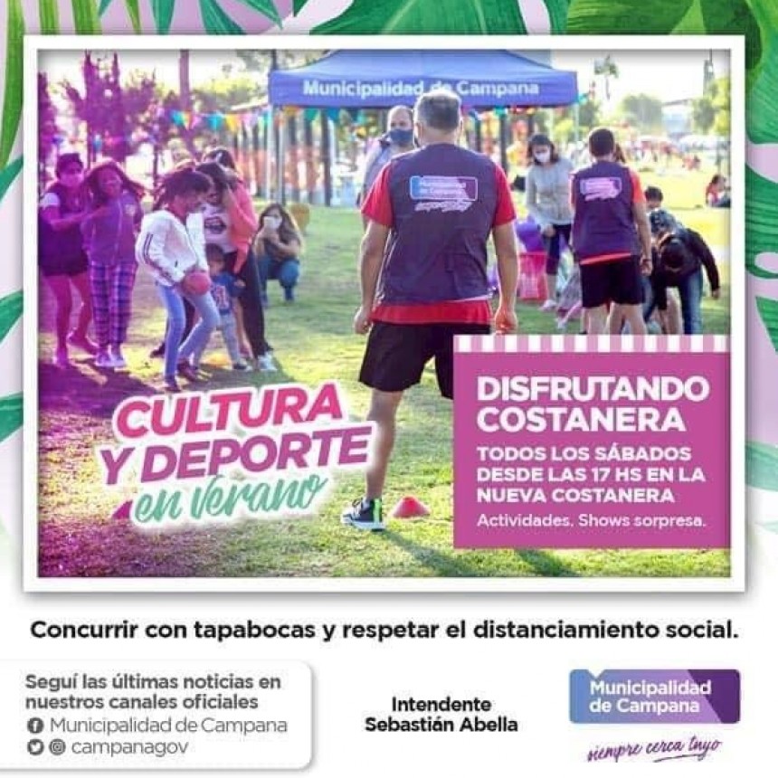 Con nuevas actividades, llega otra jornada de “Disfrutando la Costanera”