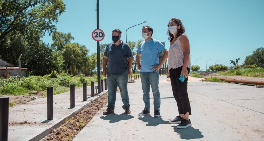 Se realizan los últimos trabajos para habilitar la calle de la nueva Costanera 