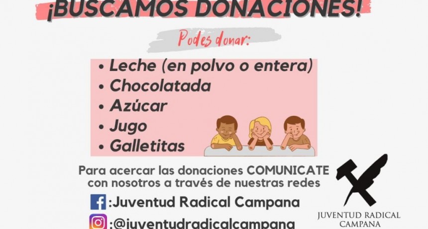La Juventud Radical de Campana hará una actividad social en La Josefa