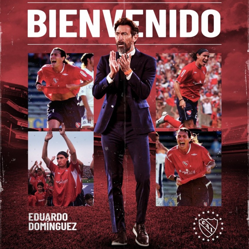  Independiente oficializó a Eduardo Domínguez como nuevo entrenador 