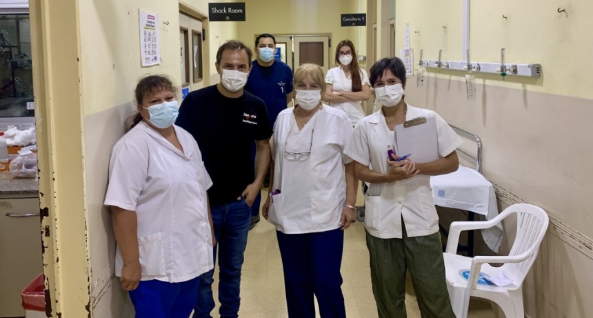 El Intendente destacó el trabajo del personal de la guardia médica del Hospital San José