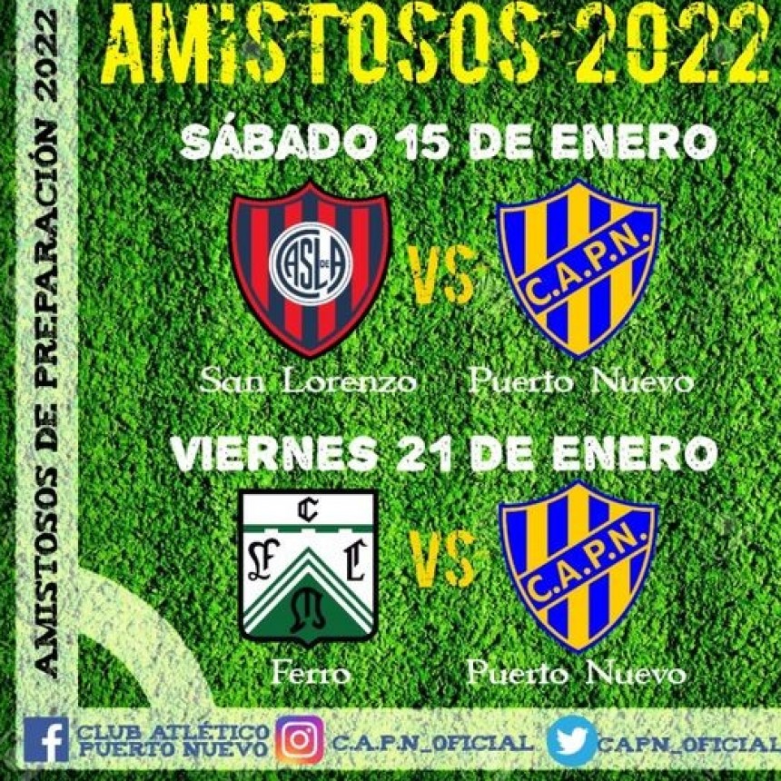 PUERTO NUEVO CONFIRMO SUS PRIMEROS DOS AMISTOSOS PREPARATORIOS