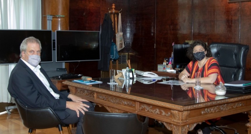 VIZZOTTI Y PERCZYK SE REUNIERON PARA AVANZAR EN ESTRATEGIAS DE TRABAJO CONJUNTO DE CARA AL INICIO DE LAS CLASES