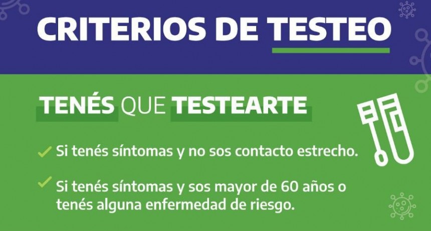 Test Covid-19 : Por la ola de calor, la Provincia modificó horarios y direcciones de testeos