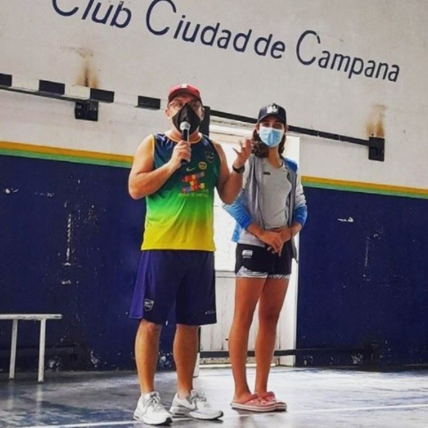 Agostina Hein visitó la Colonia del Club Ciudad