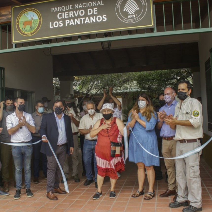 El Municipio acompañó la inauguración de obras en el Parque Nacional Ciervo de Los Pantanos   