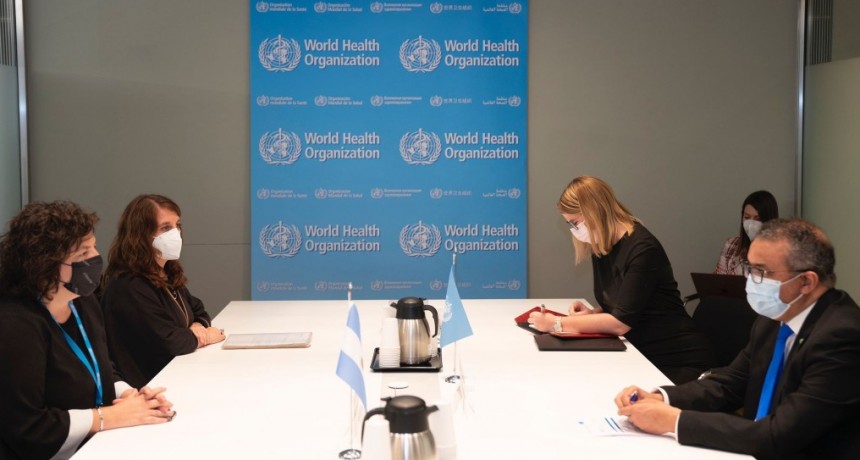 TRAS REUNIRSE CON VIZZOTTI, EL DIRECTOR GENERAL DE LA OMS DESTACÓ EL COMPROMISO DE ALBERTO FERNÁNDEZ CON LA SALUD 
