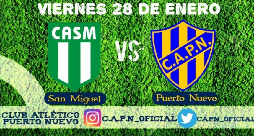 Puerto Nuevo juega mañana un nuevo amistoso