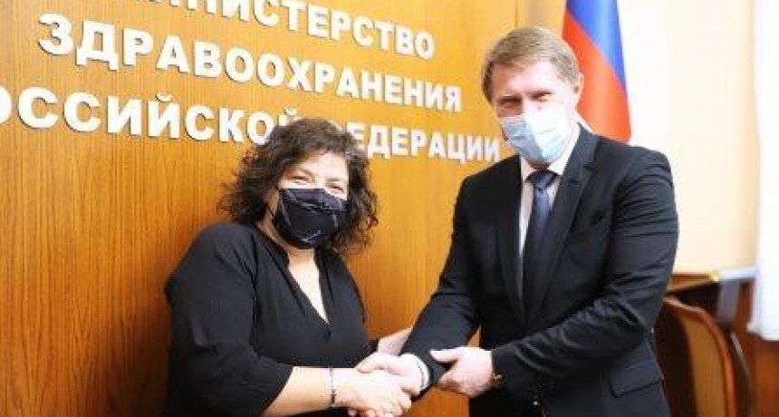 VIZZOTTI SE REUNIÓ CON SU PAR RUSO PARA PROFUNDIZAR ESTRATEGIAS DE COOPERACIÓN EN SALUD