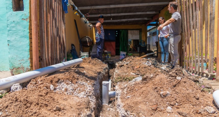 En 2022, el Municipio regularizó más de 1.000 conexiones cloacales domiciliarias