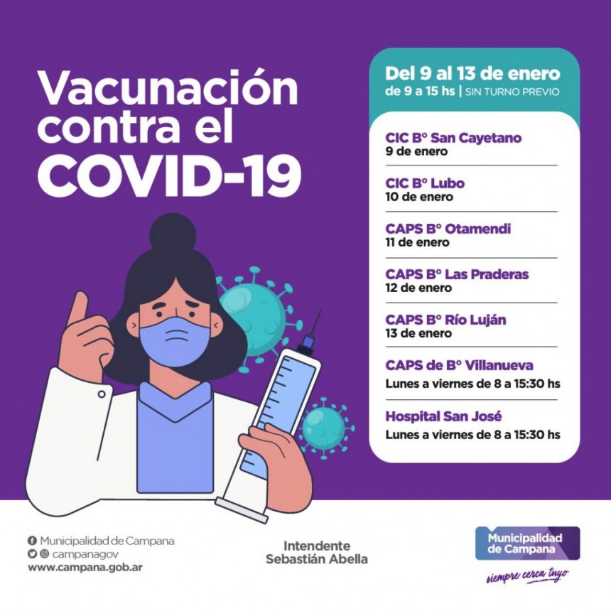 Informe de la Secretaria de Salud de la Municipalidad de Campana