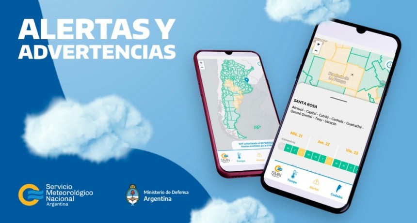 El Servicio Meteorológico Nacional presenta su aplicación para teléfonos móviles 
